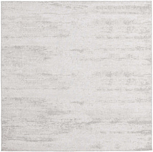 Gray 10' x 10' Outdoor Modern Square Rug