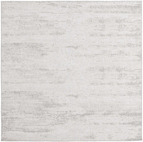 Gray 10' x 10' Outdoor Modern Square Rug