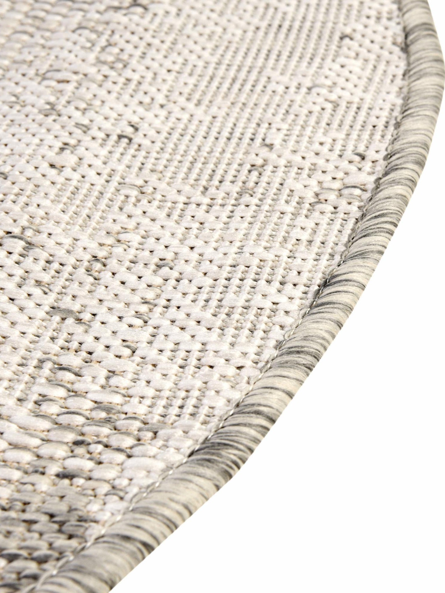 Gray 12' x 12' Outdoor Modern Round Area Rug Weather Resistant for Patio, Deck, Terrace, Balcony, Porch 100% Polypropylene Modern Outside Carpet for Sale at Rug Engine