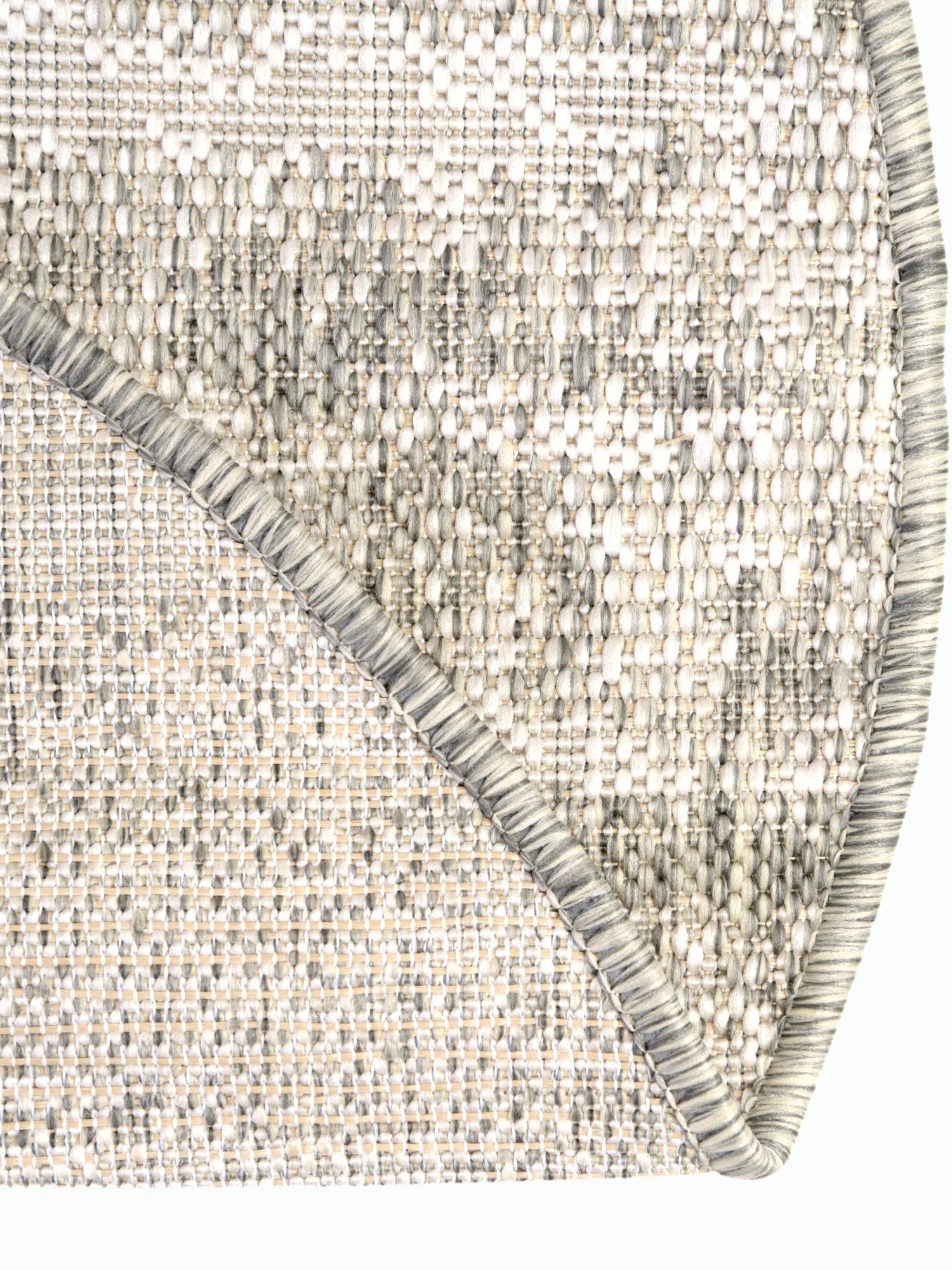 Gray 10' x 10' Outdoor Modern Round Area Rug Weather Resistant for Patio, Deck, Terrace, Balcony, Porch 100% Polypropylene Modern Outside Carpet for Sale at Rug Engine