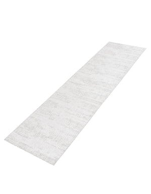 Gray 2' 7 x 10' Outdoor Modern Runner Area Rug Weather Resistant for Patio, Deck, Terrace, Balcony, Porch 100% Polypropylene Modern Outside Carpet for Sale at Rug Engine