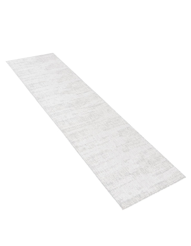 Gray 2' 7 x 10' Outdoor Modern Runner Area Rug Weather Resistant for Patio, Deck, Terrace, Balcony, Porch 100% Polypropylene Modern Outside Carpet for Sale at Rug Engine