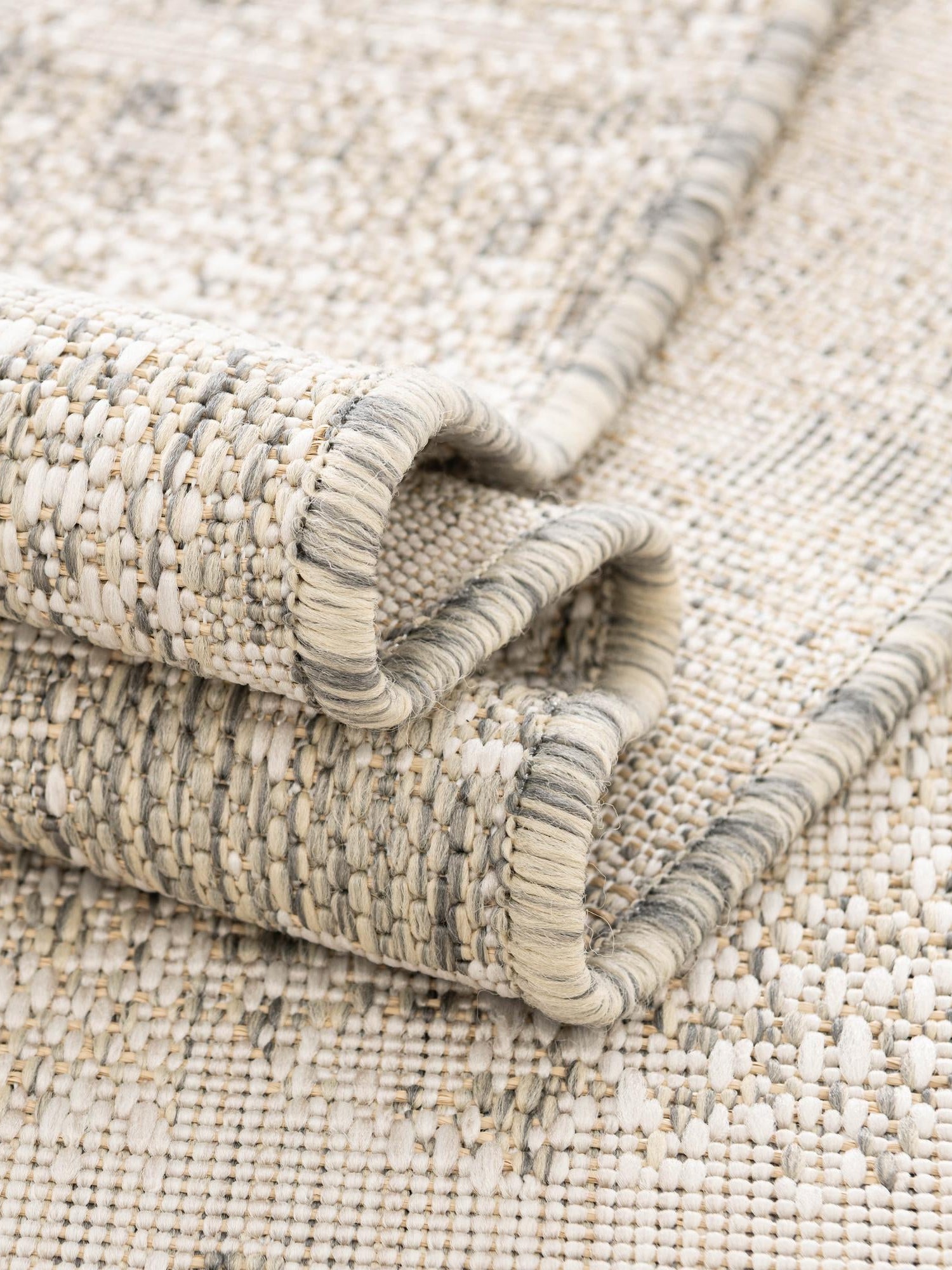 Gray 2' 7 x 10' Outdoor Modern Runner Area Rug Weather Resistant for Patio, Deck, Terrace, Balcony, Porch 100% Polypropylene Modern Outside Carpet for Sale at Rug Engine