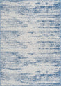 Blue 8' x 11' Outdoor Modern Rectangle Rug