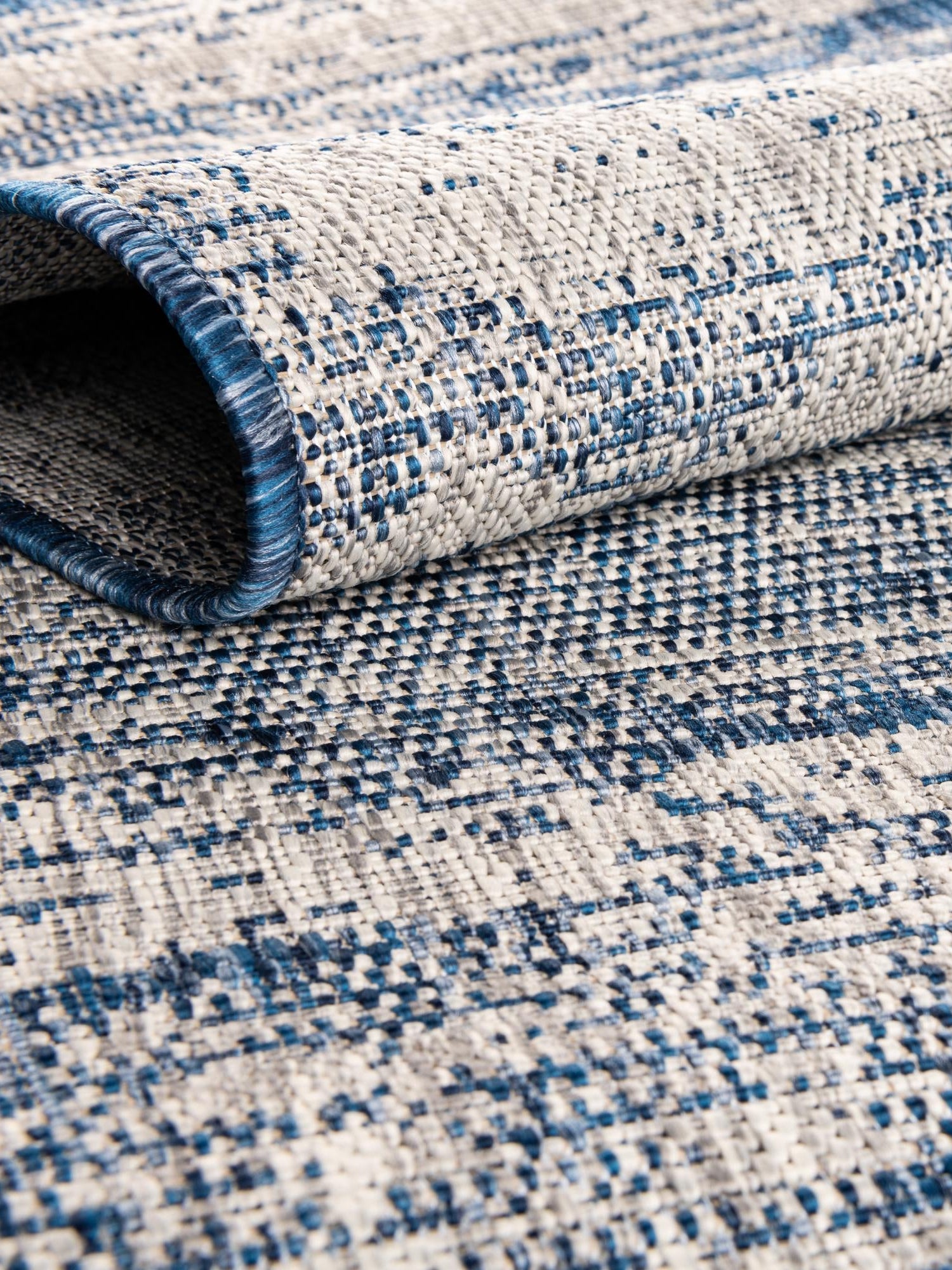 Blue 10' x 14' 1 Outdoor Modern Rectangle Area Rug Weather Resistant for Patio, Deck, Terrace, Balcony, Porch 100% Polypropylene Modern Outside Carpet for Sale at Rug Engine