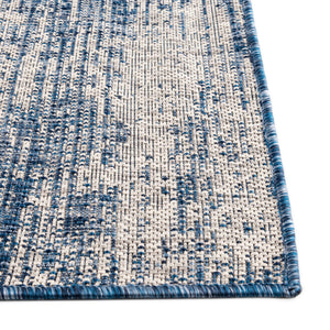 Blue 5' 3 x 8' Outdoor Modern Rectangle Area Rug Weather Resistant for Patio, Deck, Terrace, Balcony, Porch 100% Polypropylene Modern Outside Carpet for Sale at Rug Engine