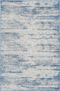 Blue 5' 3 x 8' Outdoor Modern Rectangle Area Rug Weather Resistant for Patio, Deck, Terrace, Balcony, Porch 100% Polypropylene Modern Outside Carpet for Sale at Rug Engine