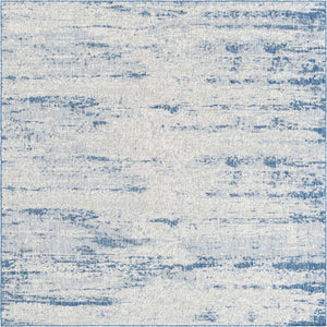 Blue 10' x 10' Outdoor Modern Square Area Rug Weather Resistant for Patio, Deck, Terrace, Balcony, Porch 100% Polypropylene Modern Outside Carpet for Sale at Rug Engine