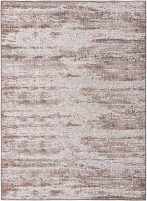 Brown 7' 10 x 11' Outdoor Modern Rectangle Area Rug Weather Resistant for Patio, Deck, Terrace, Balcony, Porch 100% Polypropylene Modern Outside Carpet for Sale at Rug Engine