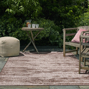 Brown 9' x 12' Outdoor Modern Rectangle Area Rug Weather Resistant for Patio, Deck, Terrace, Balcony, Porch 100% Polypropylene Modern Outside Carpet for Sale at Rug Engine