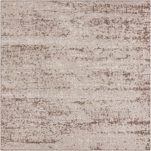 Brown 10' x 10' Outdoor Modern Square Rug