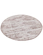 Brown 4' 1 x 4' 1 Outdoor Modern Round Area Rug Weather Resistant for Patio, Deck, Terrace, Balcony, Porch 100% Polypropylene Modern Outside Carpet for Sale at Rug Engine