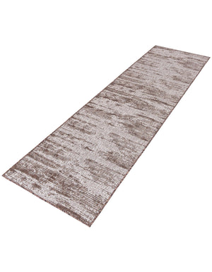 Brown 2' 7 x 10' Outdoor Modern Runner Area Rug Weather Resistant for Patio, Deck, Terrace, Balcony, Porch 100% Polypropylene Modern Outside Carpet for Sale at Rug Engine