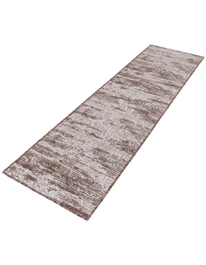 Brown 2' x 8' Outdoor Modern Runner Area Rug Weather Resistant for Patio, Deck, Terrace, Balcony, Porch 100% Polypropylene Modern Outside Carpet for Sale at Rug Engine