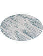 Teal 10' x 10' Outdoor Modern Round Area Rug Weather Resistant for Patio, Deck, Terrace, Balcony, Porch 100% Polypropylene Modern Outside Carpet for Sale at Rug Engine