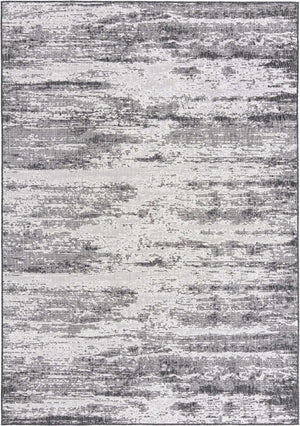 Charcoal 7' 10 x 11' Outdoor Modern Rectangle Area Rug Weather Resistant for Patio, Deck, Terrace, Balcony, Porch 100% Polypropylene Modern Outside Carpet for Sale at Rug Engine