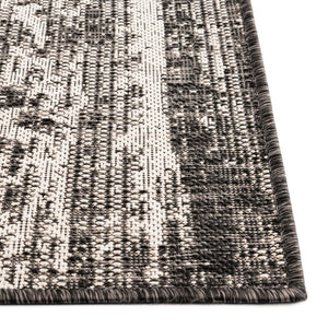 Charcoal 5' 3 x 8' Outdoor Modern Rectangle Area Rug Weather Resistant for Patio, Deck, Terrace, Balcony, Porch 100% Polypropylene Modern Outside Carpet for Sale at Rug Engine