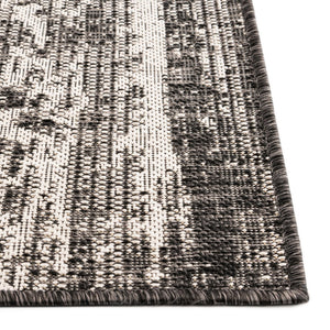 Charcoal 3' 1 x 5' 3 Outdoor Modern Rectangle Rug