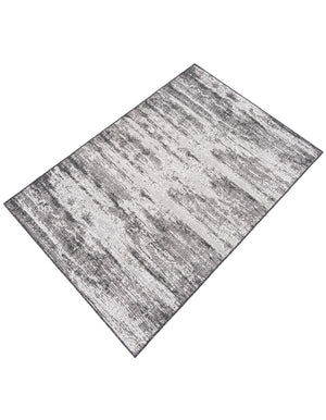 Charcoal 5' 3 x 8' Outdoor Modern Rectangle Area Rug Weather Resistant for Patio, Deck, Terrace, Balcony, Porch 100% Polypropylene Modern Outside Carpet for Sale at Rug Engine