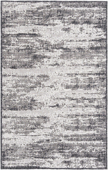 Charcoal 3' 1 x 5' 3 Outdoor Modern Rectangle Rug