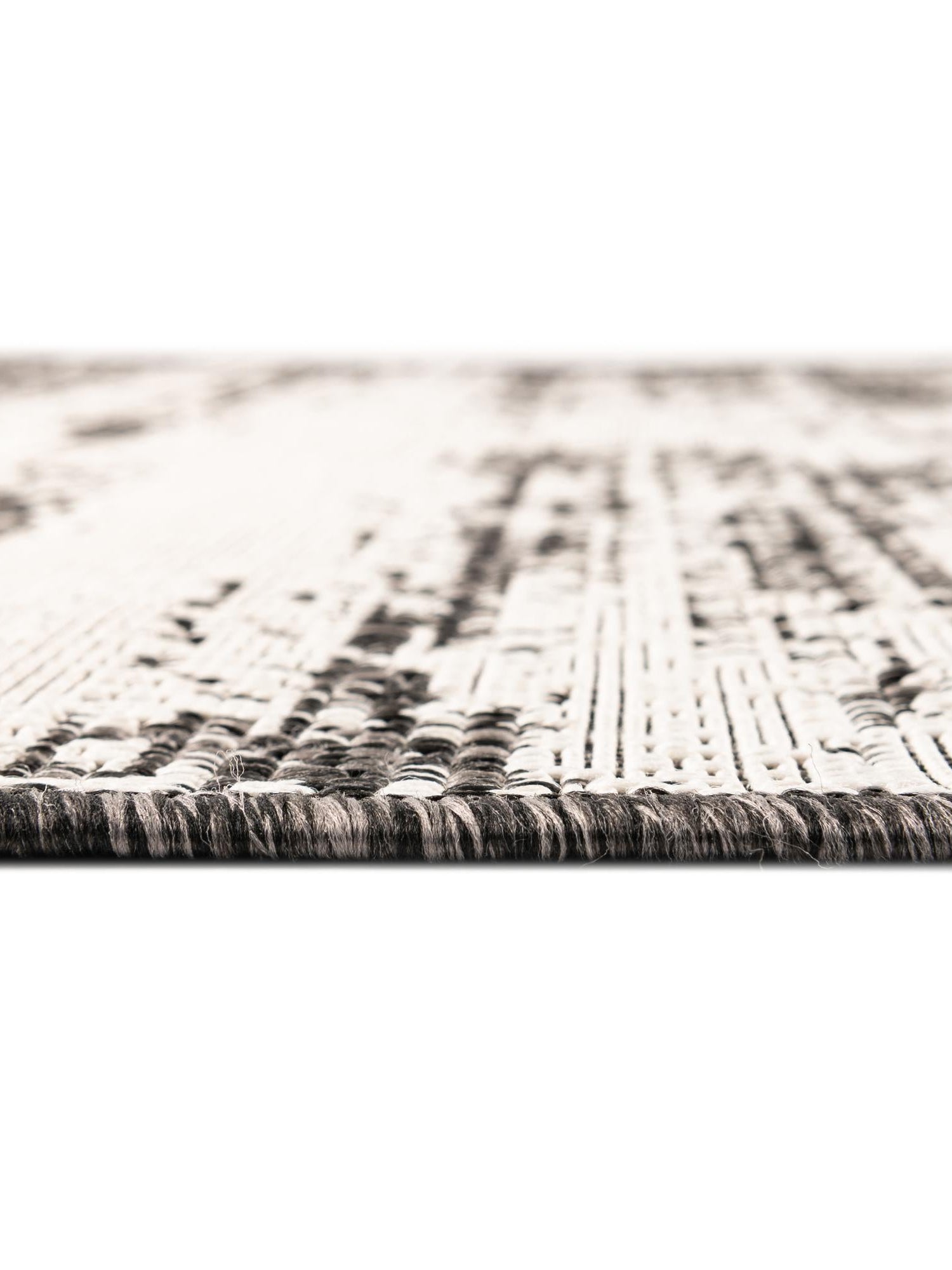 Charcoal 10' x 10' Outdoor Modern Round Area Rug Weather Resistant for Patio, Deck, Terrace, Balcony, Porch 100% Polypropylene Modern Outside Carpet for Sale at Rug Engine