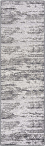 Charcoal 2' 7 x 10' Outdoor Modern Runner Area Rug Weather Resistant for Patio, Deck, Terrace, Balcony, Porch 100% Polypropylene Modern Outside Carpet for Sale at Rug Engine