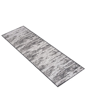 Charcoal 2' x 8' Outdoor Modern Runner Area Rug Weather Resistant for Patio, Deck, Terrace, Balcony, Porch 100% Polypropylene Modern Outside Carpet for Sale at Rug Engine