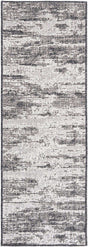 Charcoal 2' x 6' 1 Outdoor Modern Runner Area Rug Weather Resistant for Patio, Deck, Terrace, Balcony, Porch 100% Polypropylene Modern Outside Carpet for Sale at Rug Engine