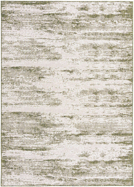 Green 8' x 11' Outdoor Modern Rectangle Rug