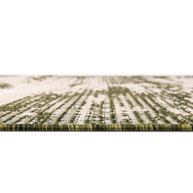 Green 8' x 11' Outdoor Modern Rectangle Rug