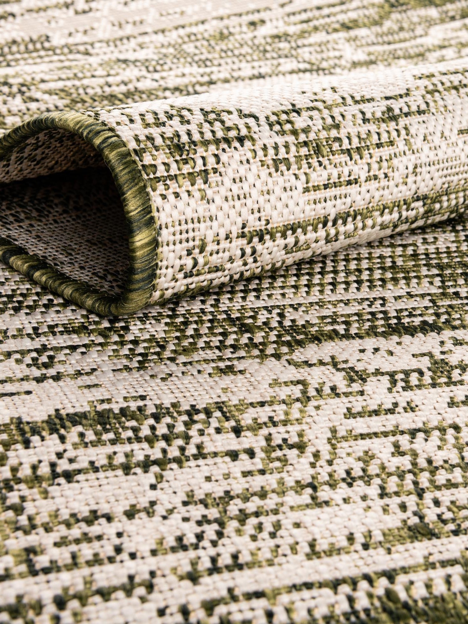 Green 5' 3 x 8' Outdoor Modern Rectangle Area Rug Weather Resistant for Patio, Deck, Terrace, Balcony, Porch 100% Polypropylene Modern Outside Carpet for Sale at Rug Engine