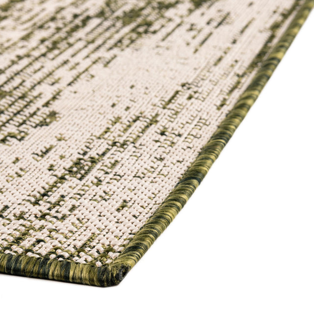 Green 8' x 11' Outdoor Modern Rectangle Rug