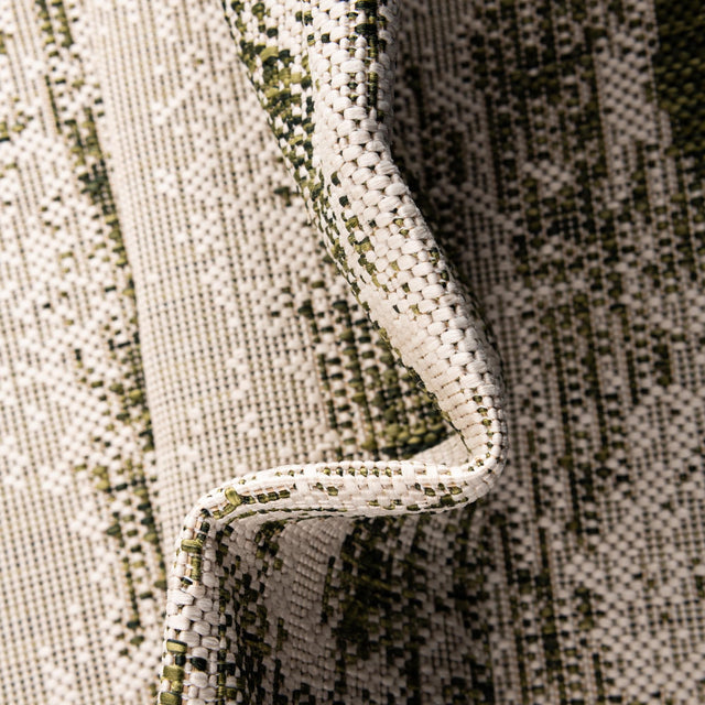 Green 3' 1 x 5' 3 Outdoor Modern Rectangle Rug