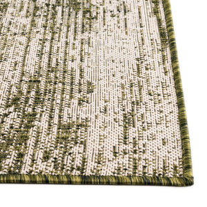 Green 2' x 3' 1 Outdoor Modern Rectangle Area Rug Weather Resistant for Patio, Deck, Terrace, Balcony, Porch 100% Polypropylene Modern Outside Carpet for Sale at Rug Engine