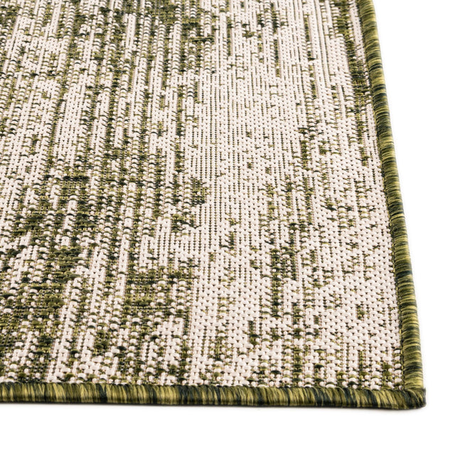 Green 8' x 11' Outdoor Modern Rectangle Rug