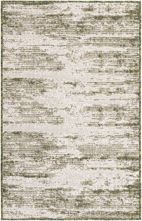 Green 3' 1 x 5' 3 Outdoor Modern Rectangle Rug