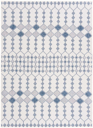 Ivory 7' 10 x 11' Outdoor Trellis Rectangle Area Rug Weather Resistant for Patio, Deck, Terrace, Balcony, Porch Geometric Design Water Safe Outside Carpet for Sale at Rug Engine