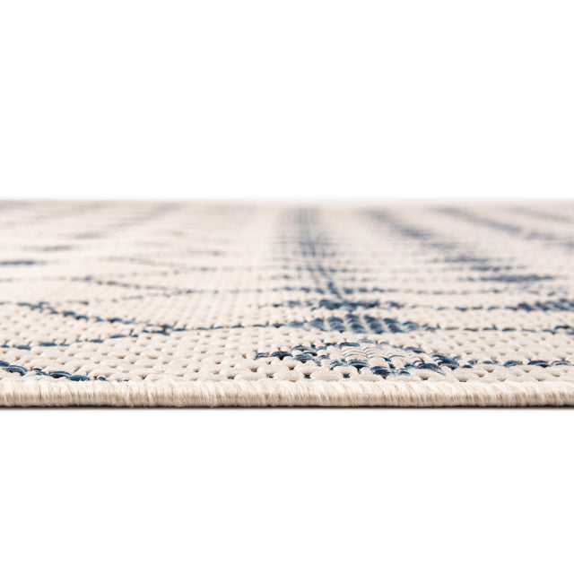 Ivory 9' x 12' Outdoor Trellis Rectangle Area Rug Weather Resistant for Patio, Deck, Terrace, Balcony, Porch Geometric Design Water Safe Outside Carpet for Sale at Rug Engine