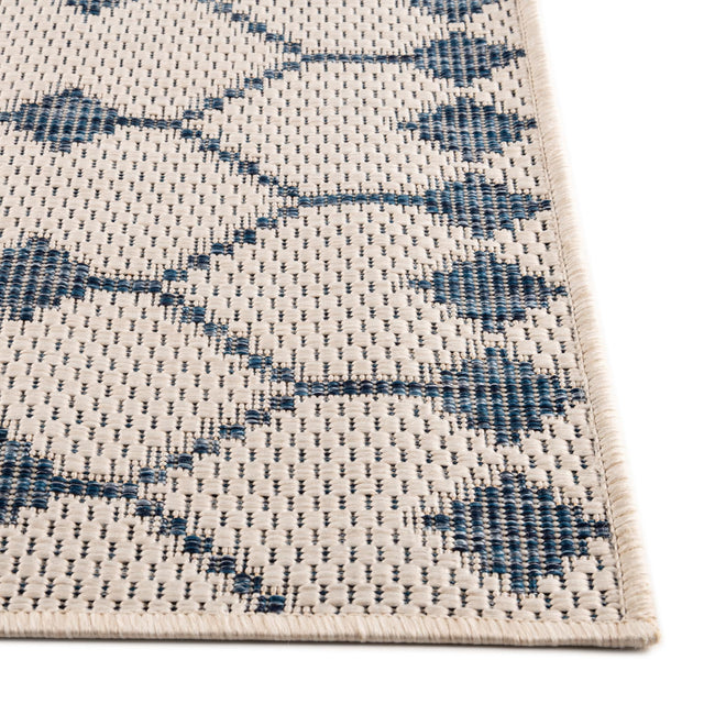 Ivory 3' 1 x 5' 3 Outdoor Trellis Rectangle Area Rug Weather Resistant for Patio, Deck, Terrace, Balcony, Porch Geometric Design Water Safe Outside Carpet for Sale at Rug Engine