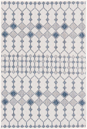 Ivory 4' 1 x 6' 1 Outdoor Trellis Rectangle Area Rug Weather Resistant for Patio, Deck, Terrace, Balcony, Porch Geometric Design Water Safe Outside Carpet for Sale at Rug Engine