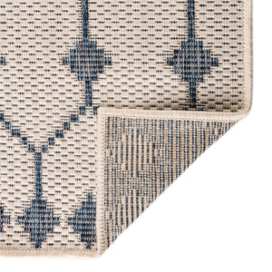 Ivory 2' 7 x 10' Outdoor Trellis Runner Area Rug Weather Resistant for Patio, Deck, Terrace, Balcony, Porch Geometric Design Water Safe Outside Carpet for Sale at Rug Engine