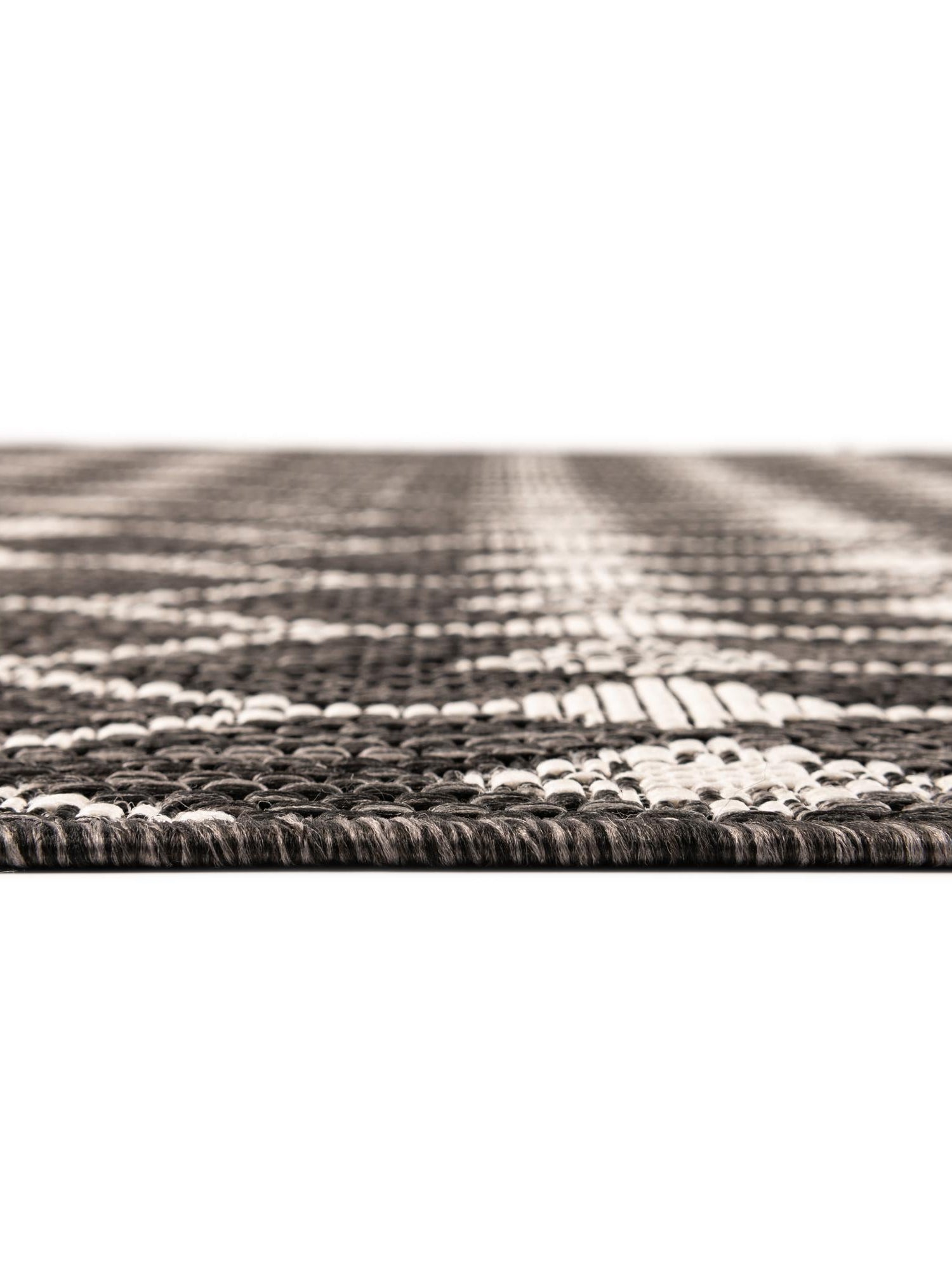 Charcoal 7' 10 x 11' Outdoor Trellis Rectangle Area Rug Weather Resistant for Patio, Deck, Terrace, Balcony, Porch Geometric Design Water Safe Outside Carpet for Sale at Rug Engine