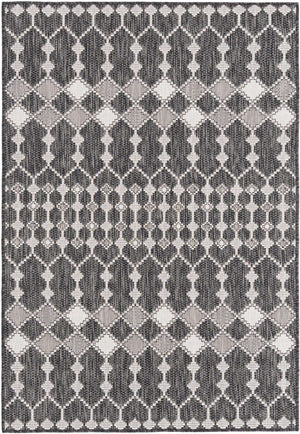 Charcoal 4' 1 x 6' 1 Outdoor Trellis Rectangle Rug