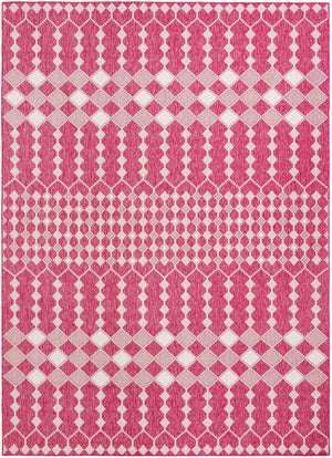 Magenta 10' x 14' 1 Outdoor Trellis Rectangle Area Rug Weather Resistant for Patio, Deck, Terrace, Balcony, Porch Geometric Design Water Safe Outside Carpet for Sale at Rug Engine
