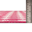 Magenta 7' 10 x 11' Outdoor Trellis Rectangle Area Rug Weather Resistant for Patio, Deck, Terrace, Balcony, Porch Geometric Design Water Safe Outside Carpet for Sale at Rug Engine