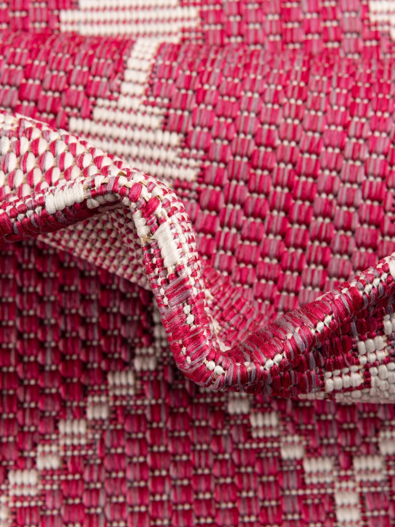 Magenta 10' x 14' 1 Outdoor Trellis Rectangle Area Rug Weather Resistant for Patio, Deck, Terrace, Balcony, Porch Geometric Design Water Safe Outside Carpet for Sale at Rug Engine