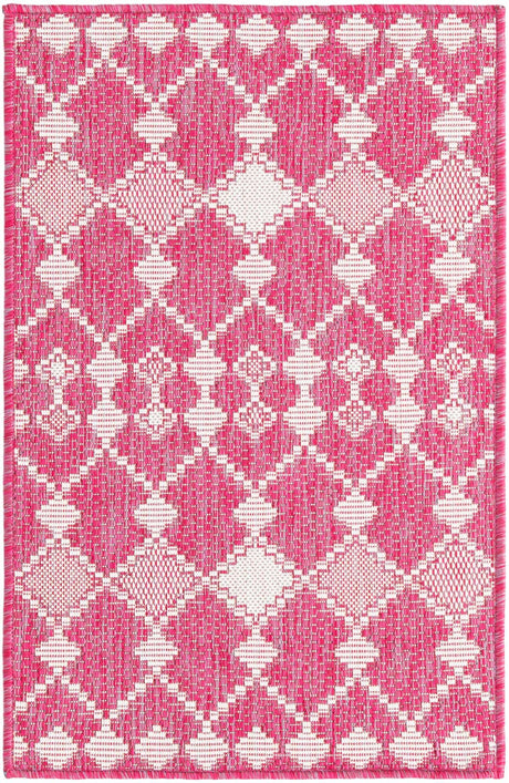 Magenta 2' x 3' 1 Outdoor Trellis Rectangle Rug