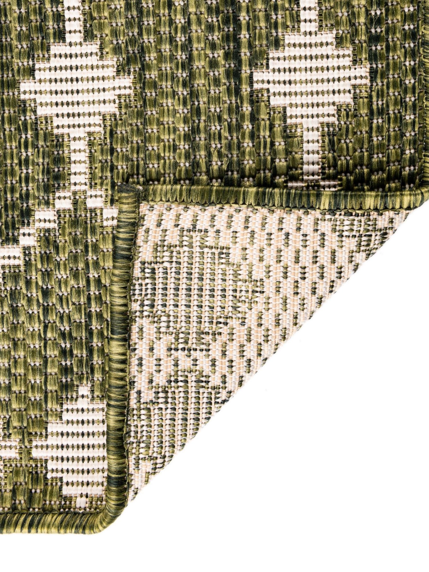 Green 2' x 3' 1 Outdoor Trellis Rectangle Area Rug Weather Resistant for Patio, Deck, Terrace, Balcony, Porch Geometric Design Water Safe Outside Carpet for Sale at Rug Engine