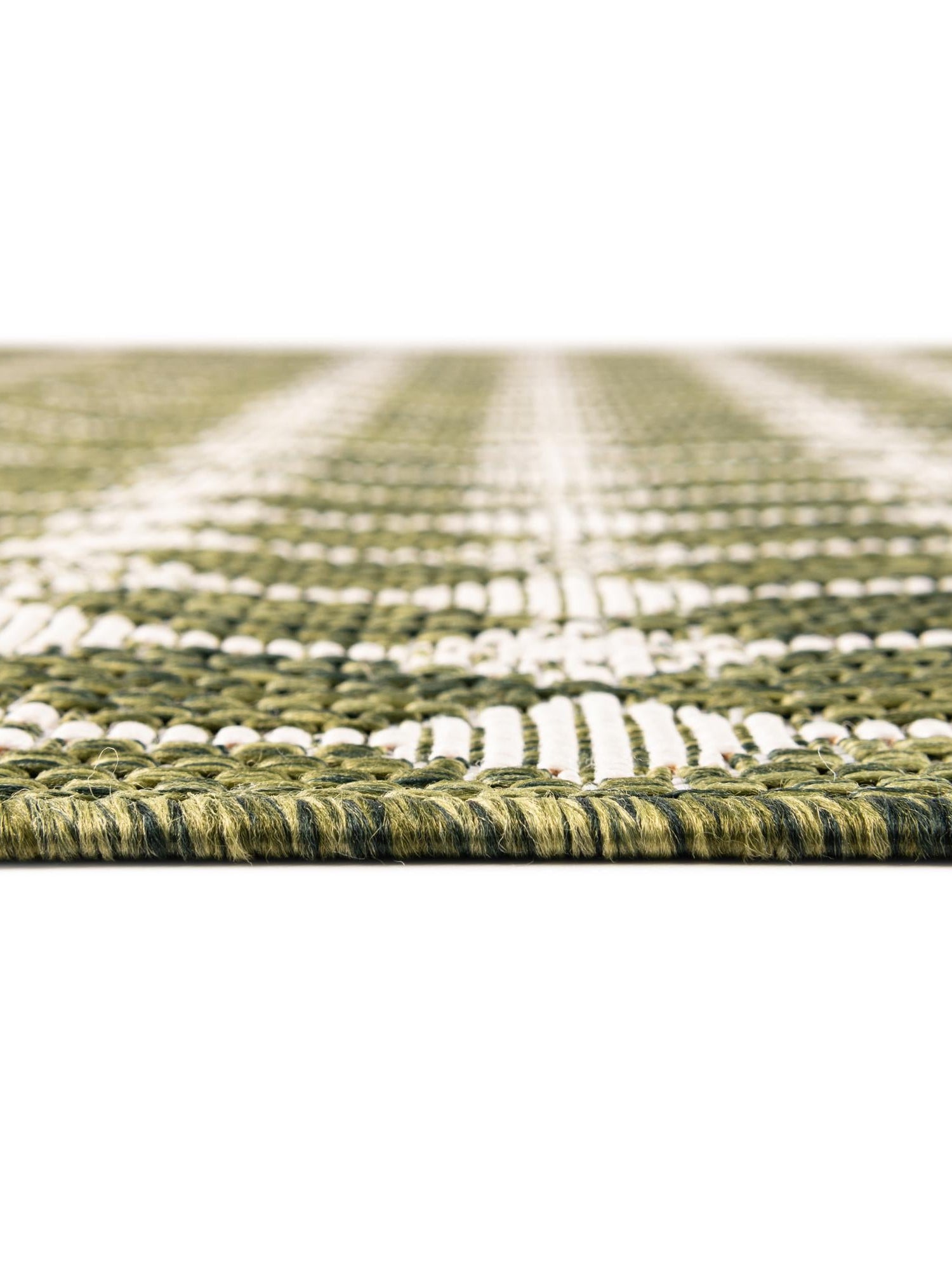 Green 2' x 6' 1 Outdoor Trellis Runner Area Rug Weather Resistant for Patio, Deck, Terrace, Balcony, Porch Geometric Design Water Safe Outside Carpet for Sale at Rug Engine