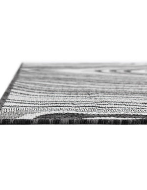 Charcoal Ivory 4' 1 x 6' 1 Outdoor Modern Rectangle Area Rug Weather Resistant for Patio, Deck, Terrace, Balcony, Porch 100% Polypropylene Modern Outside Carpet for Sale at Rug Engine